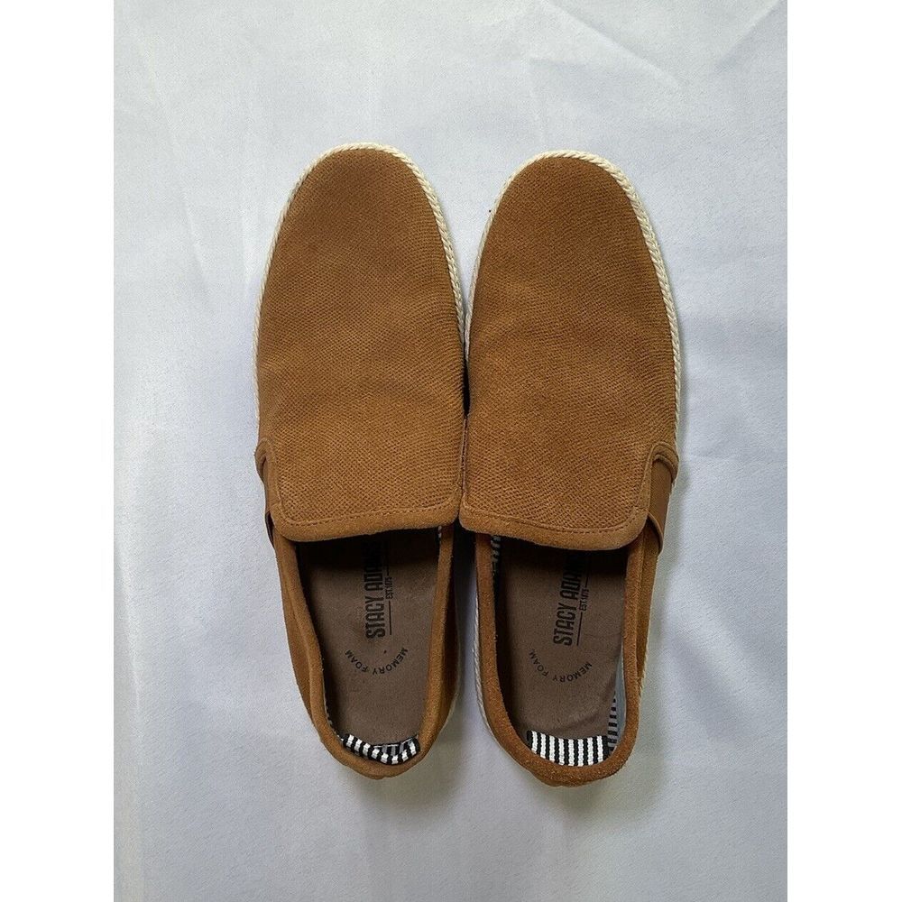 Men's Stacy Adams Nino Cognac Tan‎ Brown Dress Casual Loafer 9 M